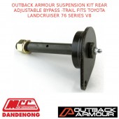 OUTBACK ARMOUR SUSPENSION KIT REAR ADJ BYPASS -TRAIL FITS TOYOTA LC 76 SERIES V8